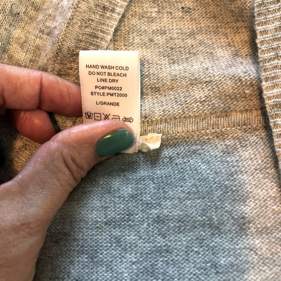 Promesa USA poncho, one size, gray to blue ombré - Picture 4 of 7